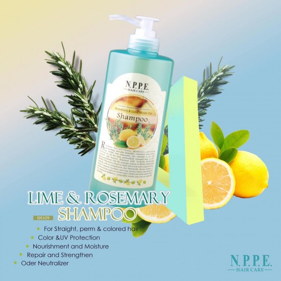 Rosemary and Lime Shampoo for Color Hair and Dry Hair / Mint Sensation